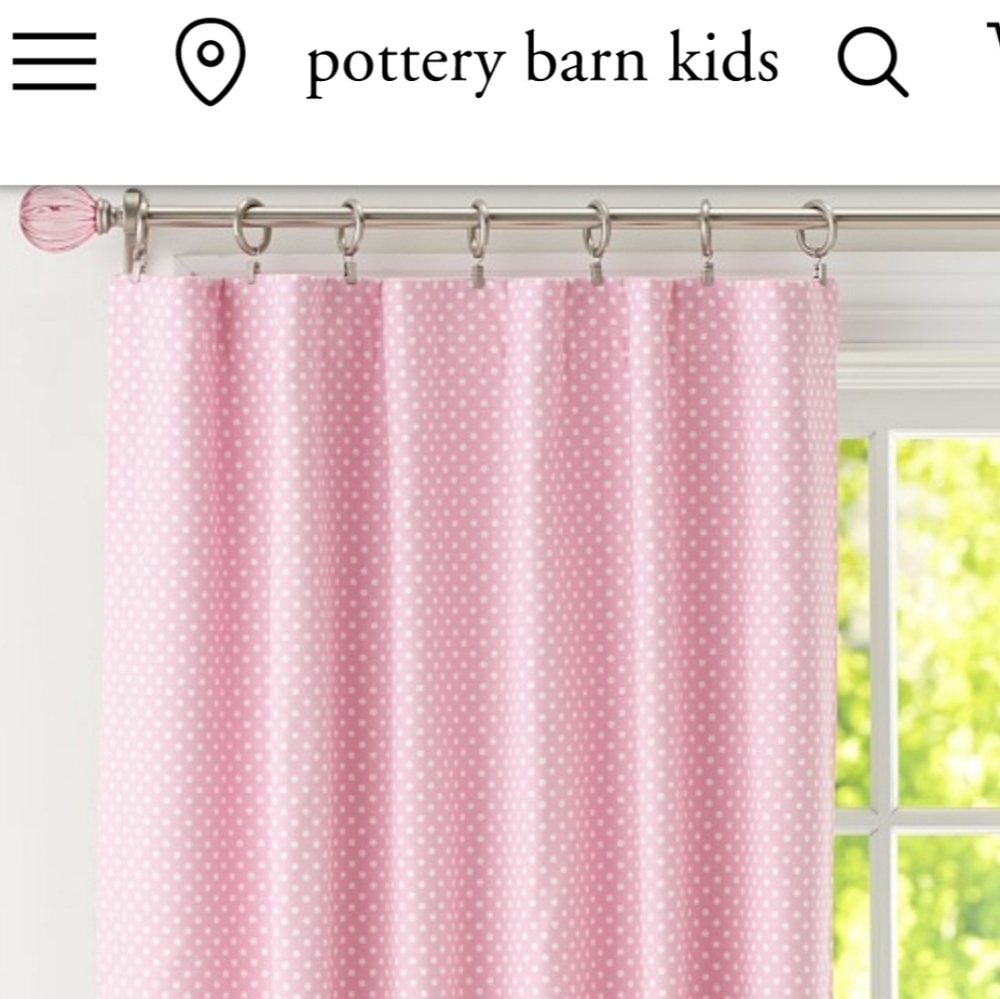 Pottery barn kids blackout curtain set of 2